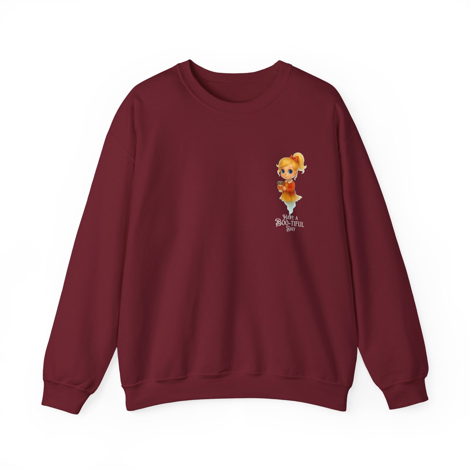 Boo-tiful Day Sweatshirt, Cute Cartoon Animal Sweatshirt, Cozy Crewneck, Gift for Animal Lovers, Fall Fashion, Kids & Adults Sweater