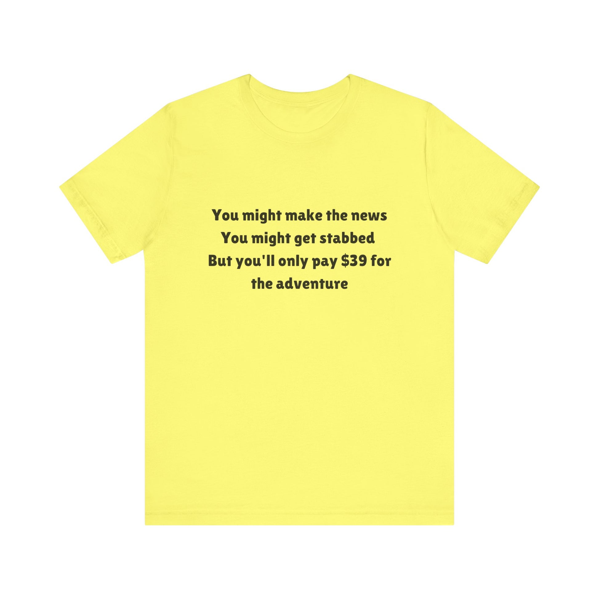 Discount Chaos, Air travel is an adventure, Funny Quote Shirt, Cool Casual Wear, Gift for Adventurers, Unique Graphic Tee, Everyday Comfort