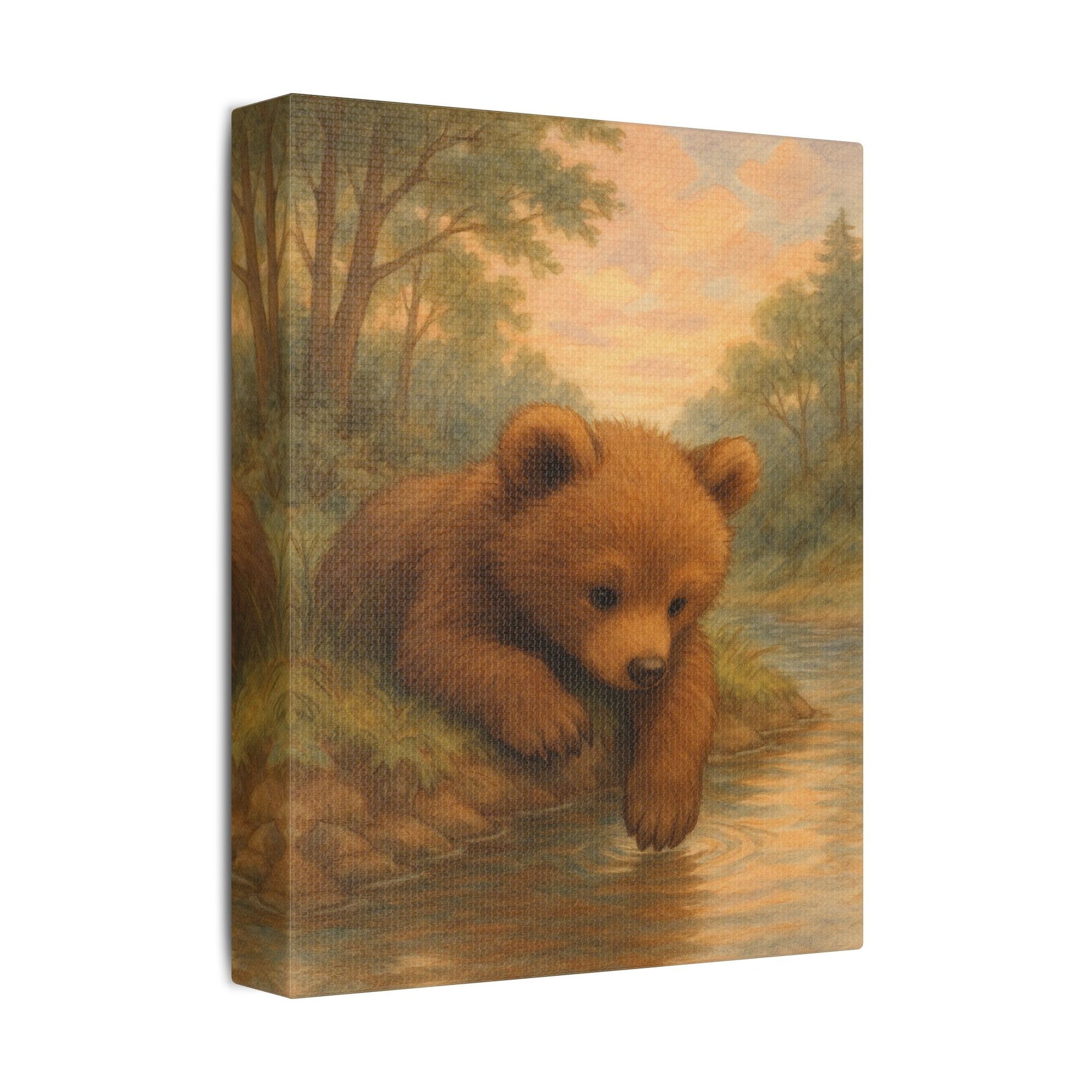 Curious Bear Cub, Nature Wall Decor, Nursery Decor, Wildlife Artwork, Home Decoration, Cozy Bedroom Accent