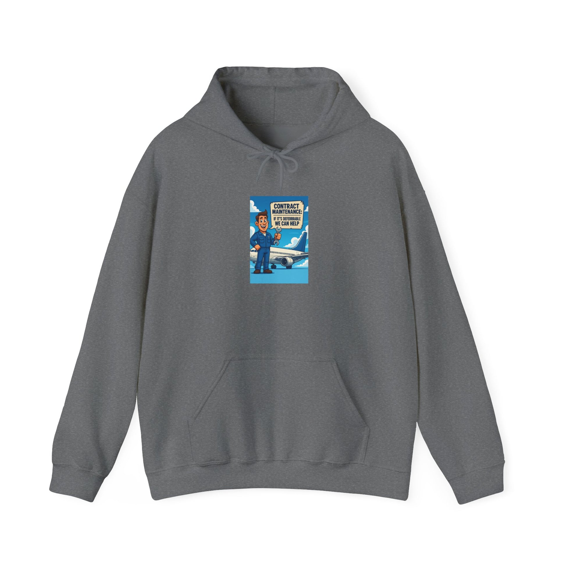 Contract Maintenance Hoodie, Unisex, Airline Humor