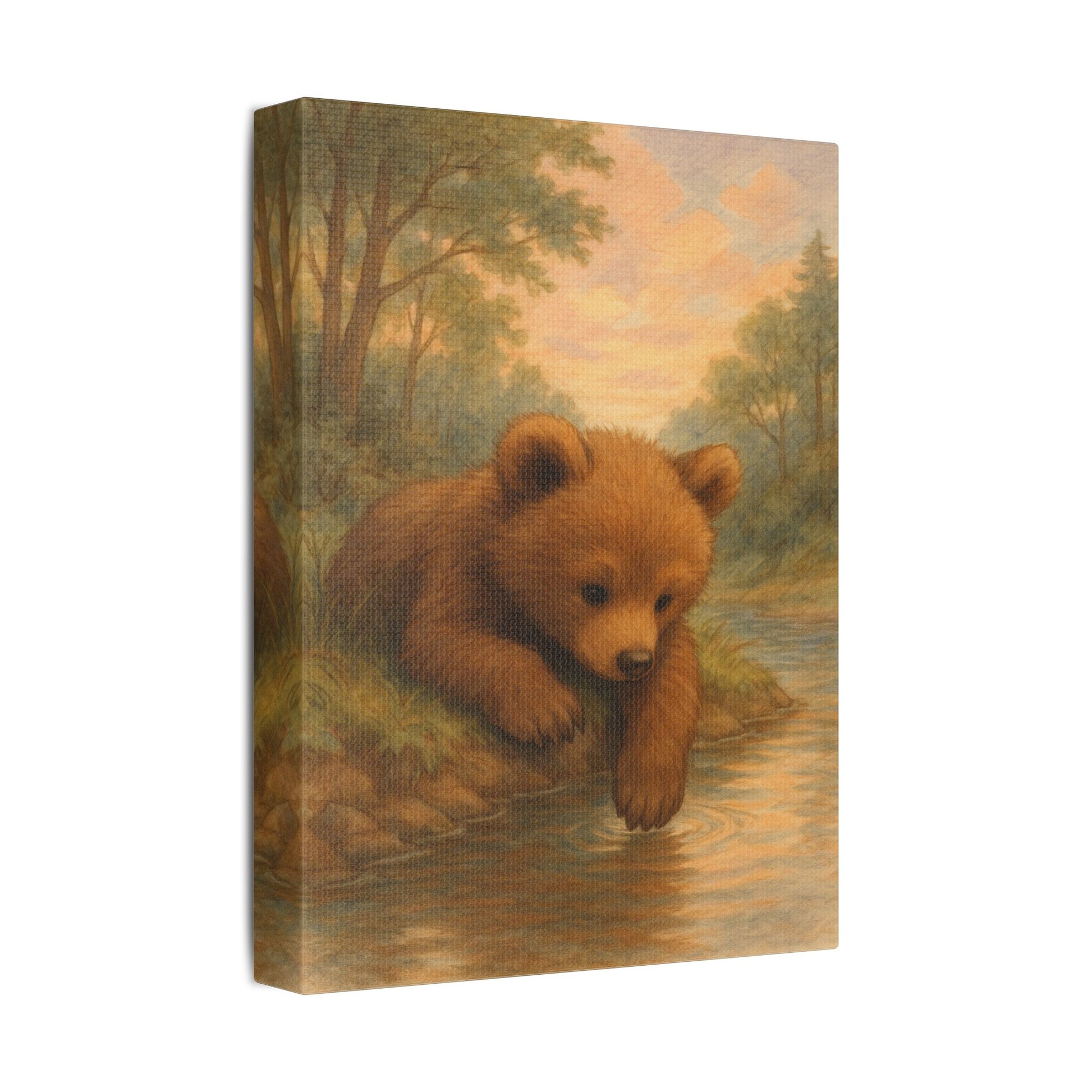 Curious Bear Cub, Nature Wall Decor, Nursery Decor, Wildlife Artwork, Home Decoration, Cozy Bedroom Accent