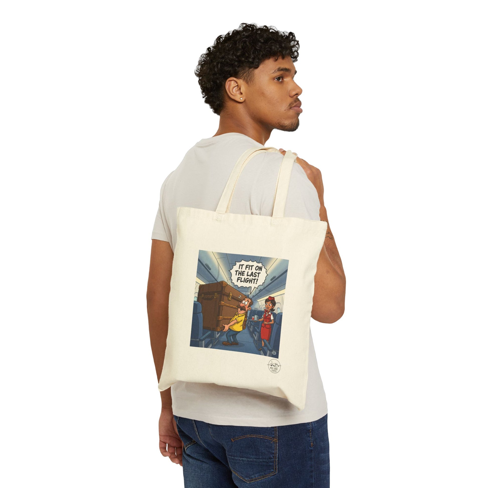 Funny Cotton Canvas Tote Bag - Perfect for Travel, Shopping, Gifts, Eco-Friendly, and Everyday Use