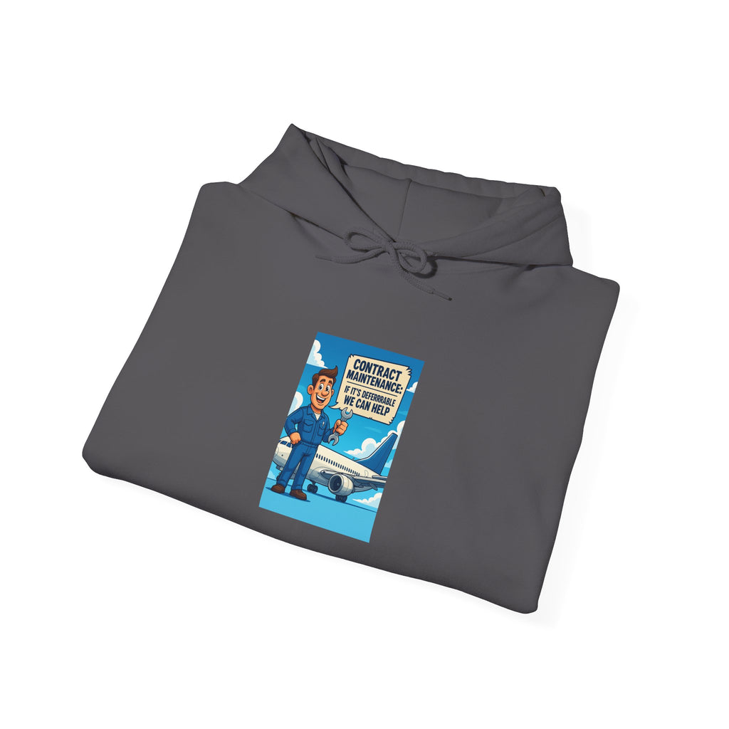 Contract Maintenance Hoodie, Unisex, Airline Humor