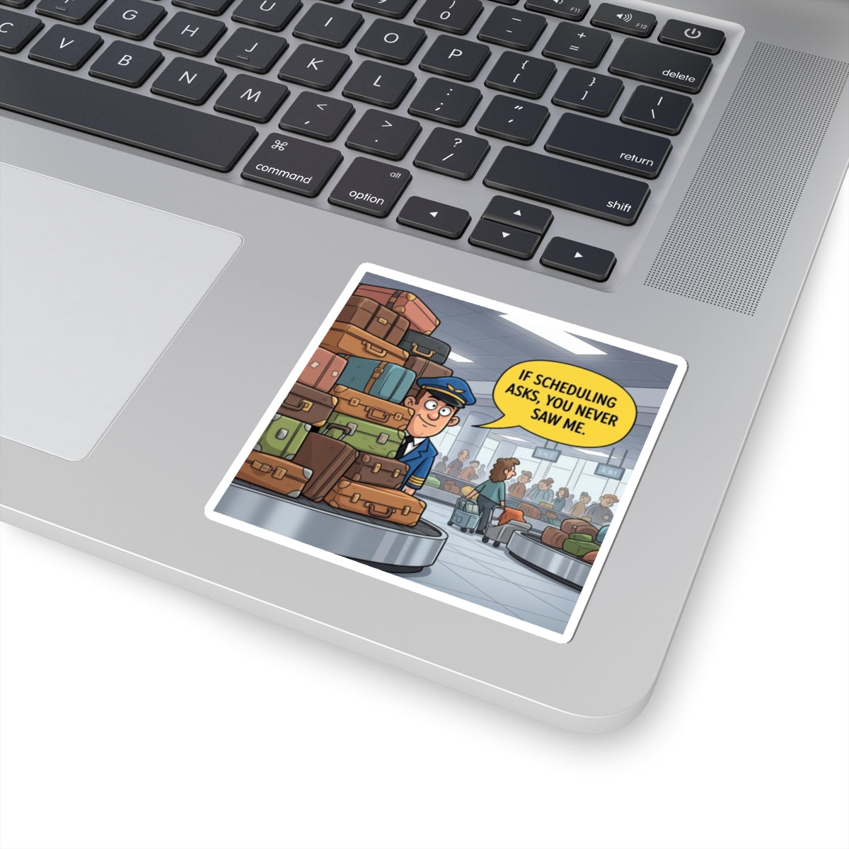 Aviation Travel Kiss-Cut Sticker, Humorous Stickers, Pilot Sticker