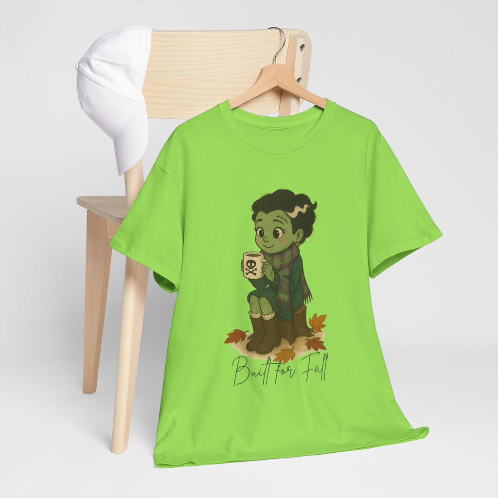 Frankie Loves Fall Tee- Autumn Vibes Unisex Tee with Cute Character, Fall Shirt, Halloween Apparel, Graphic Tee, Cozy Gift