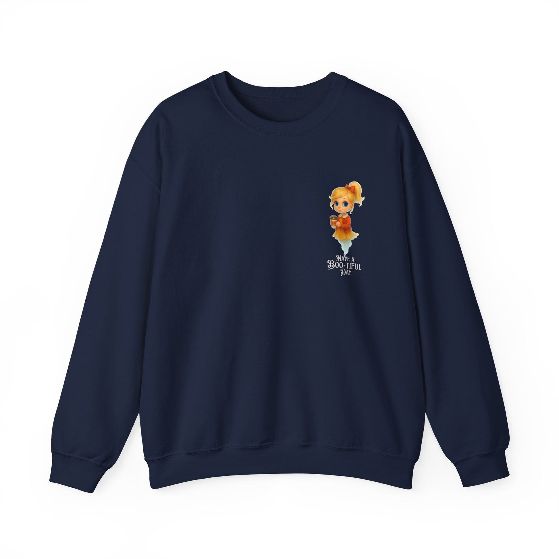 Boo-tiful Day Sweatshirt, Cute Cartoon Animal Sweatshirt, Cozy Crewneck, Gift for Animal Lovers, Fall Fashion, Kids & Adults Sweater