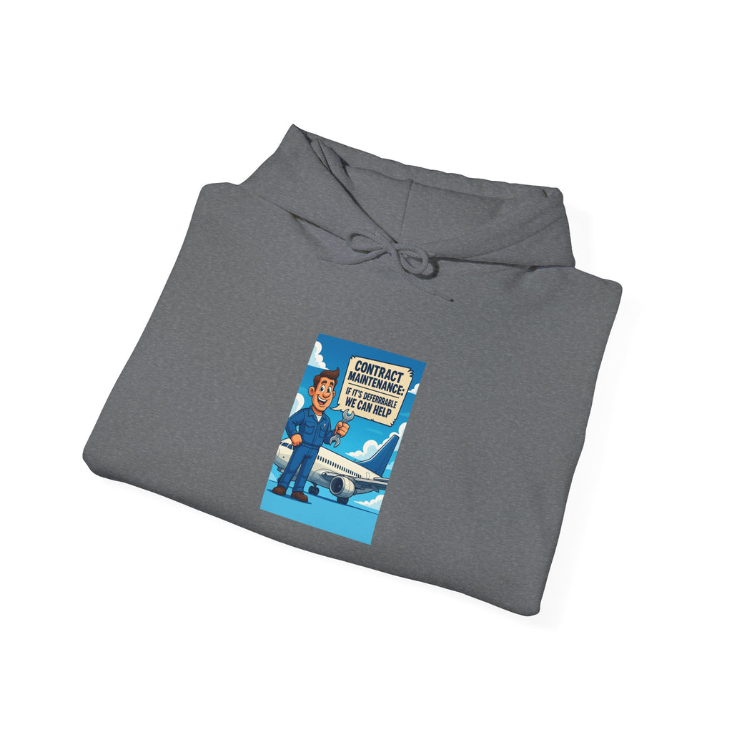 Contract Maintenance Hoodie, Unisex, Airline Humor