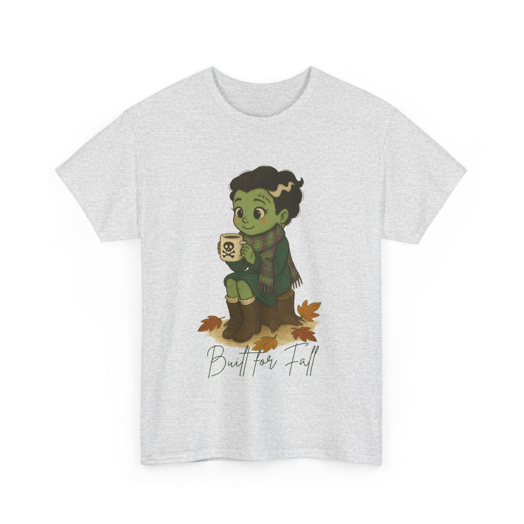 Frankie Loves Fall Tee- Autumn Vibes Unisex Tee with Cute Character, Fall Shirt, Halloween Apparel, Graphic Tee, Cozy Gift