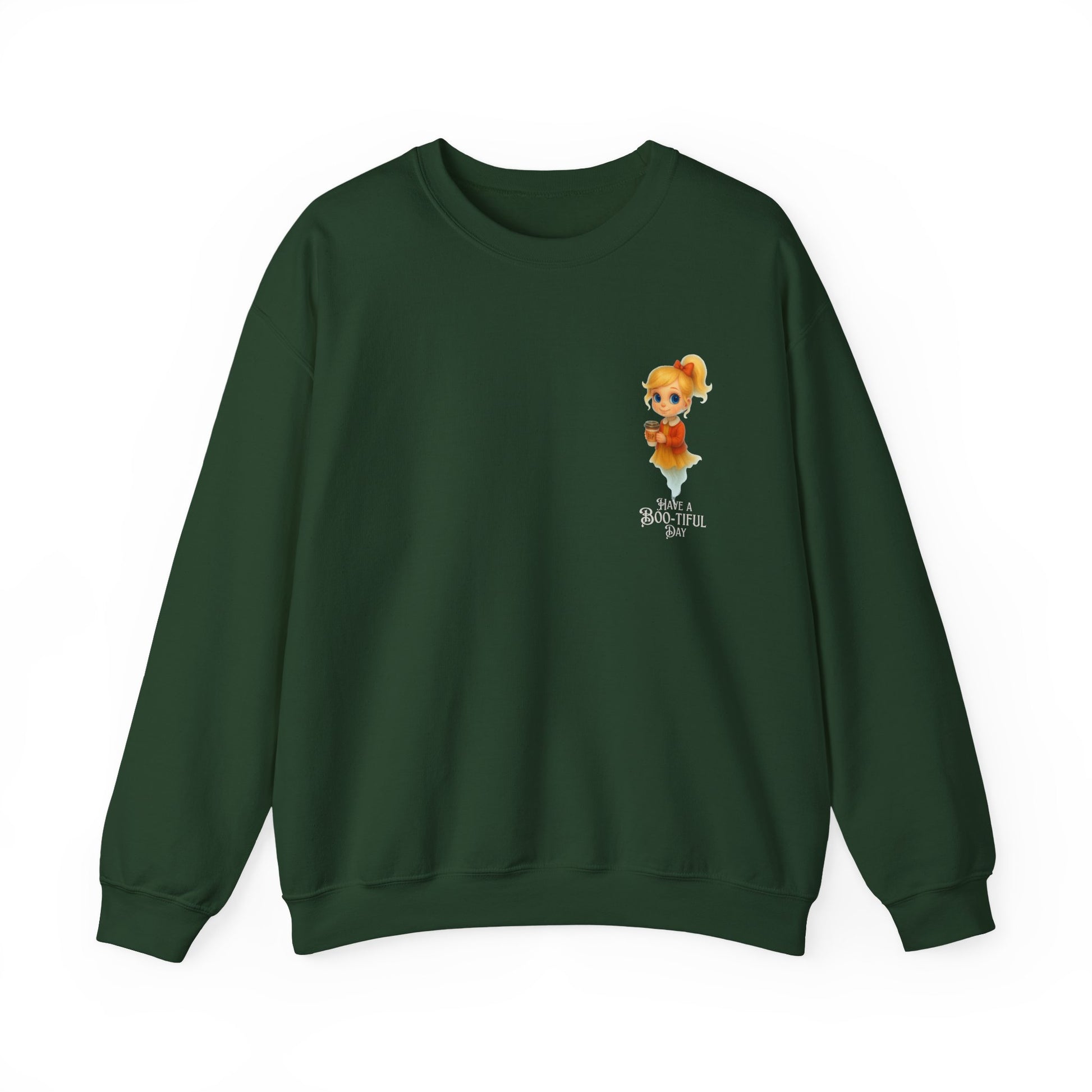 Boo-tiful Day Sweatshirt, Cute Cartoon Animal Sweatshirt, Cozy Crewneck, Gift for Animal Lovers, Fall Fashion, Kids & Adults Sweater