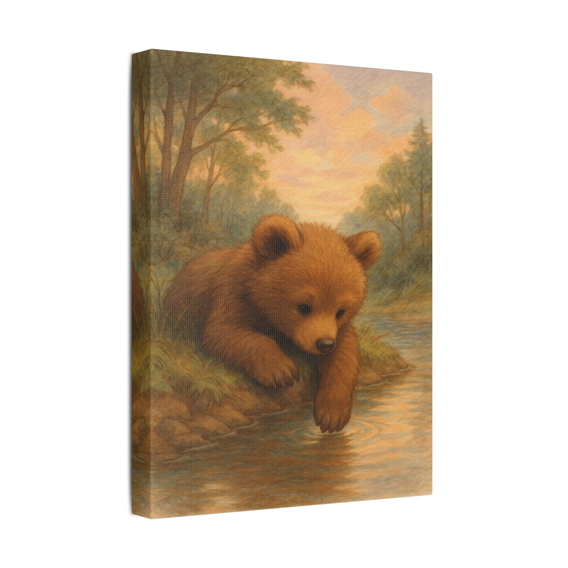 Curious Bear Cub, Nature Wall Decor, Nursery Decor, Wildlife Artwork, Home Decoration, Cozy Bedroom Accent
