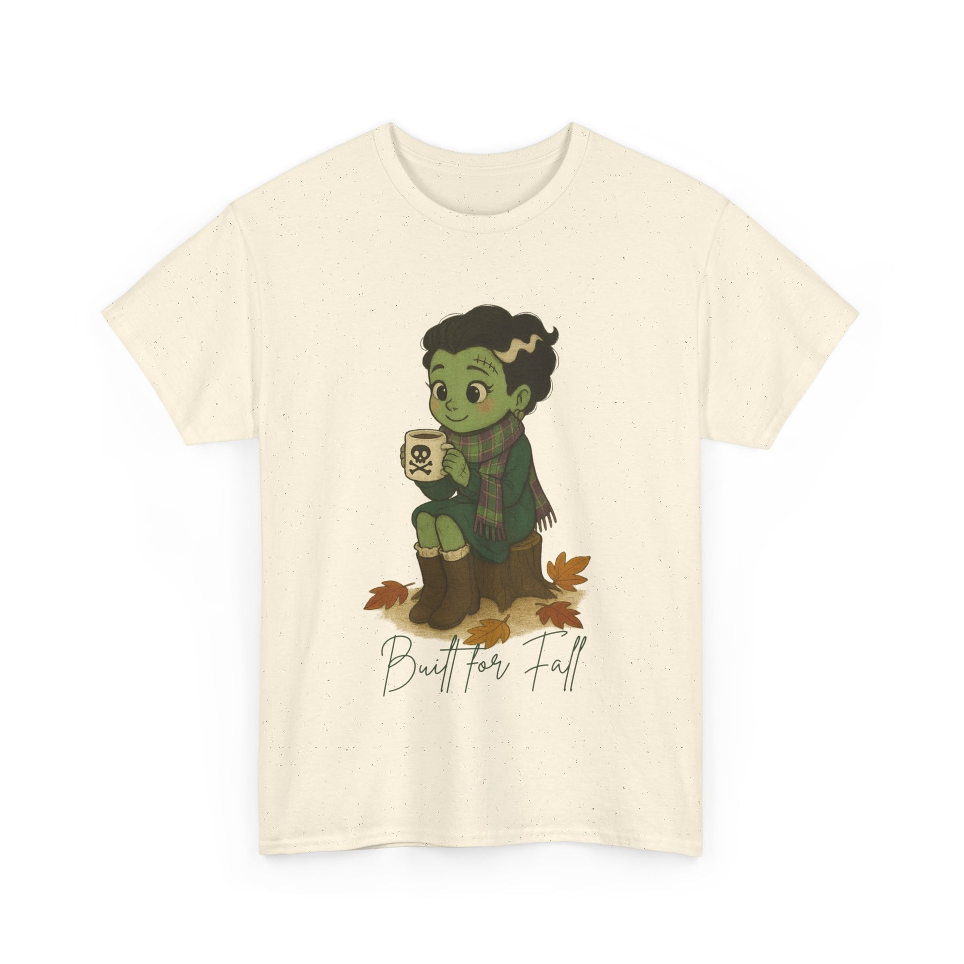 Frankie Loves Fall Tee- Autumn Vibes Unisex Tee with Cute Character, Fall Shirt, Halloween Apparel, Graphic Tee, Cozy Gift