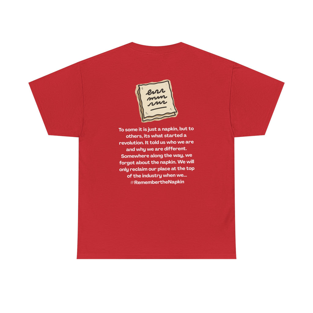 Remember the napkin dark colors, | Unisex Heavy Cotton T-Shirt, Casual Wear, Statement Shirt, Everyday Style
