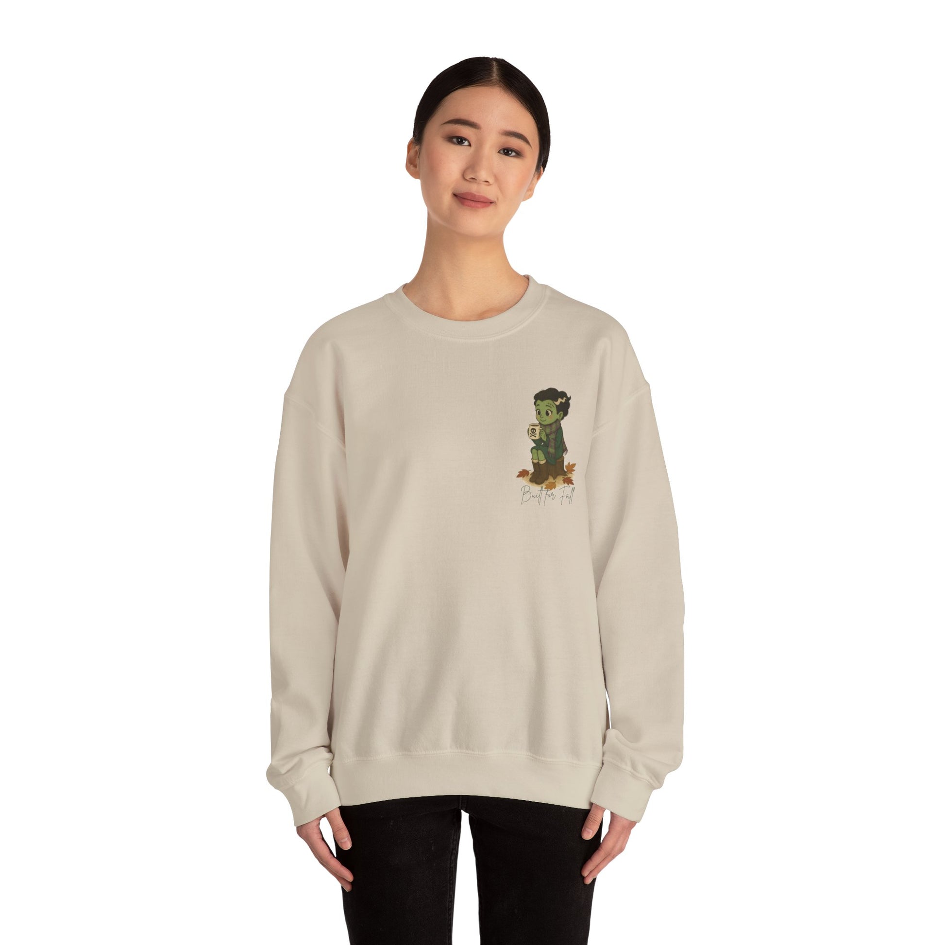 Frankie Loves Fall- Cozy Graphic Sweatshirt with Bear Design, Casual Wear, Gift for Friends, Fall Fashion, Cute Sweatshirt, Everyday Hoodie