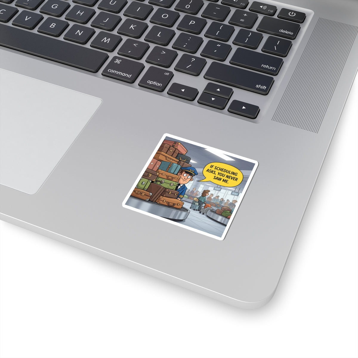 Aviation Travel Kiss-Cut Sticker, Humorous Stickers, Pilot Sticker