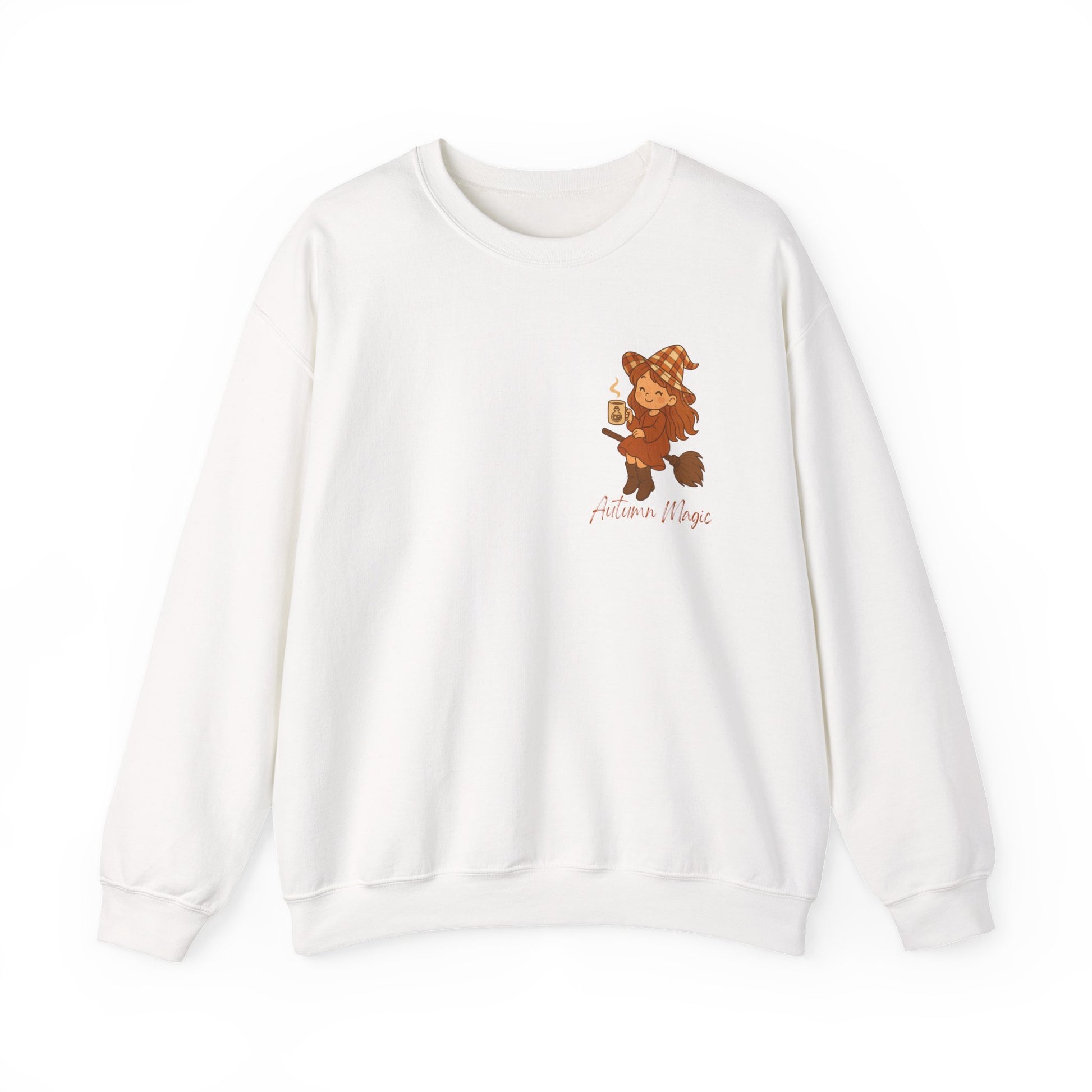 Autumn Magic- Autumn Vibes Unisex Crewneck Sweatshirt - Cozy Fall Fashion, Halloween Gift, Seasonal Layering, Sweater Weather Essential, Cute Sweatshirt