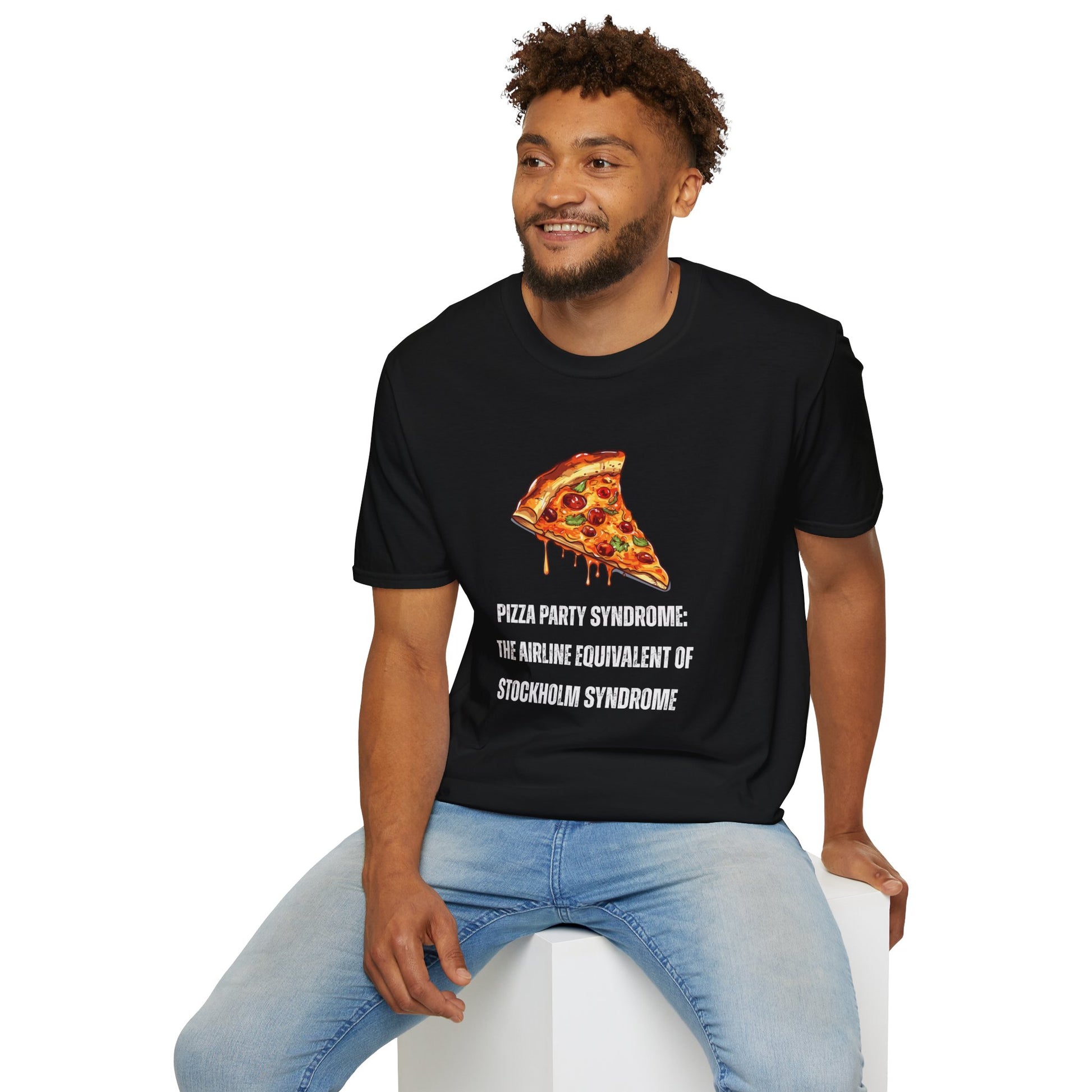 Pizza Party Syndrome Unisex T-Shirt, Funny Pizza Lover Gift, Unique Graphic Tee