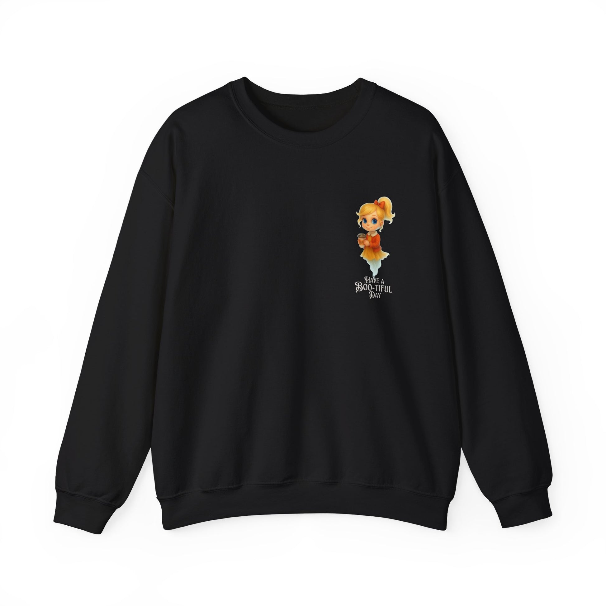 Boo-tiful Day Sweatshirt, Cute Cartoon Animal Sweatshirt, Cozy Crewneck, Gift for Animal Lovers, Fall Fashion, Kids & Adults Sweater