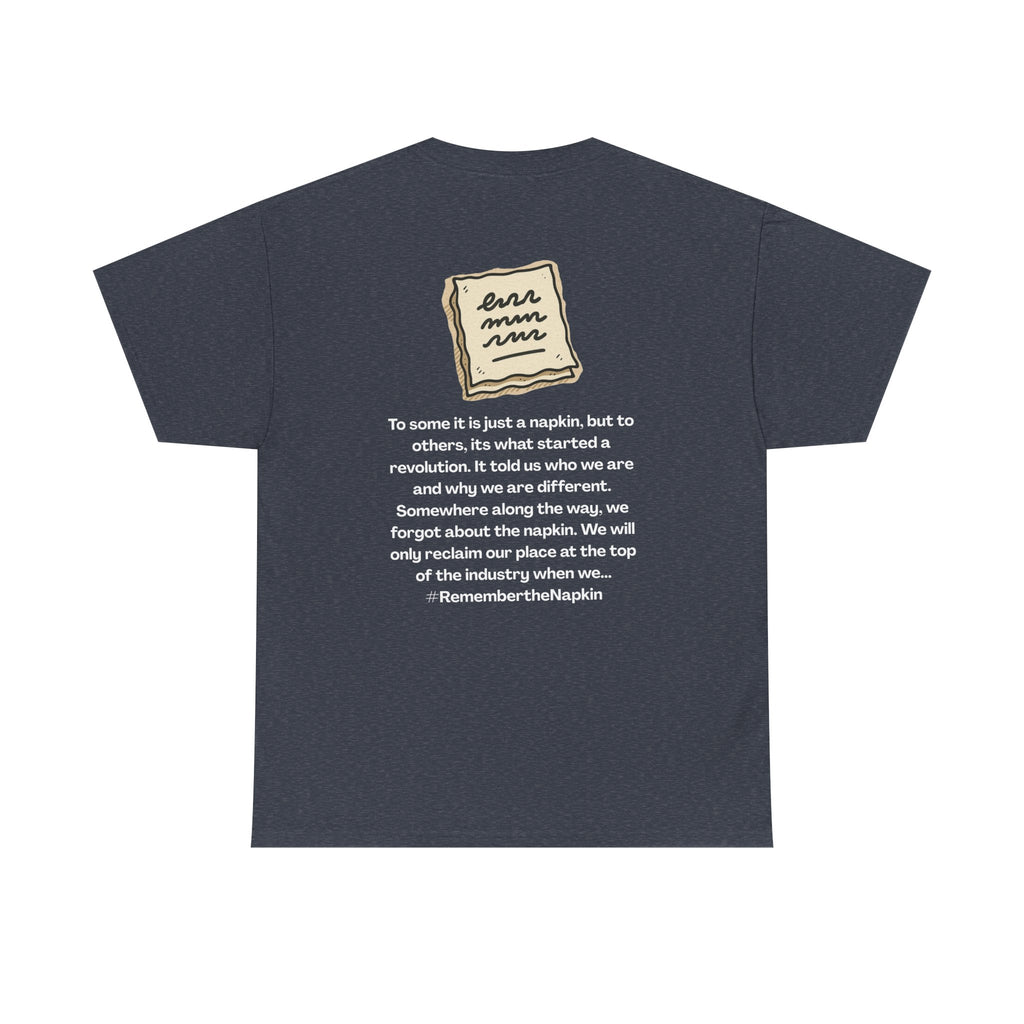 Remember the napkin dark colors, | Unisex Heavy Cotton T-Shirt, Casual Wear, Statement Shirt, Everyday Style