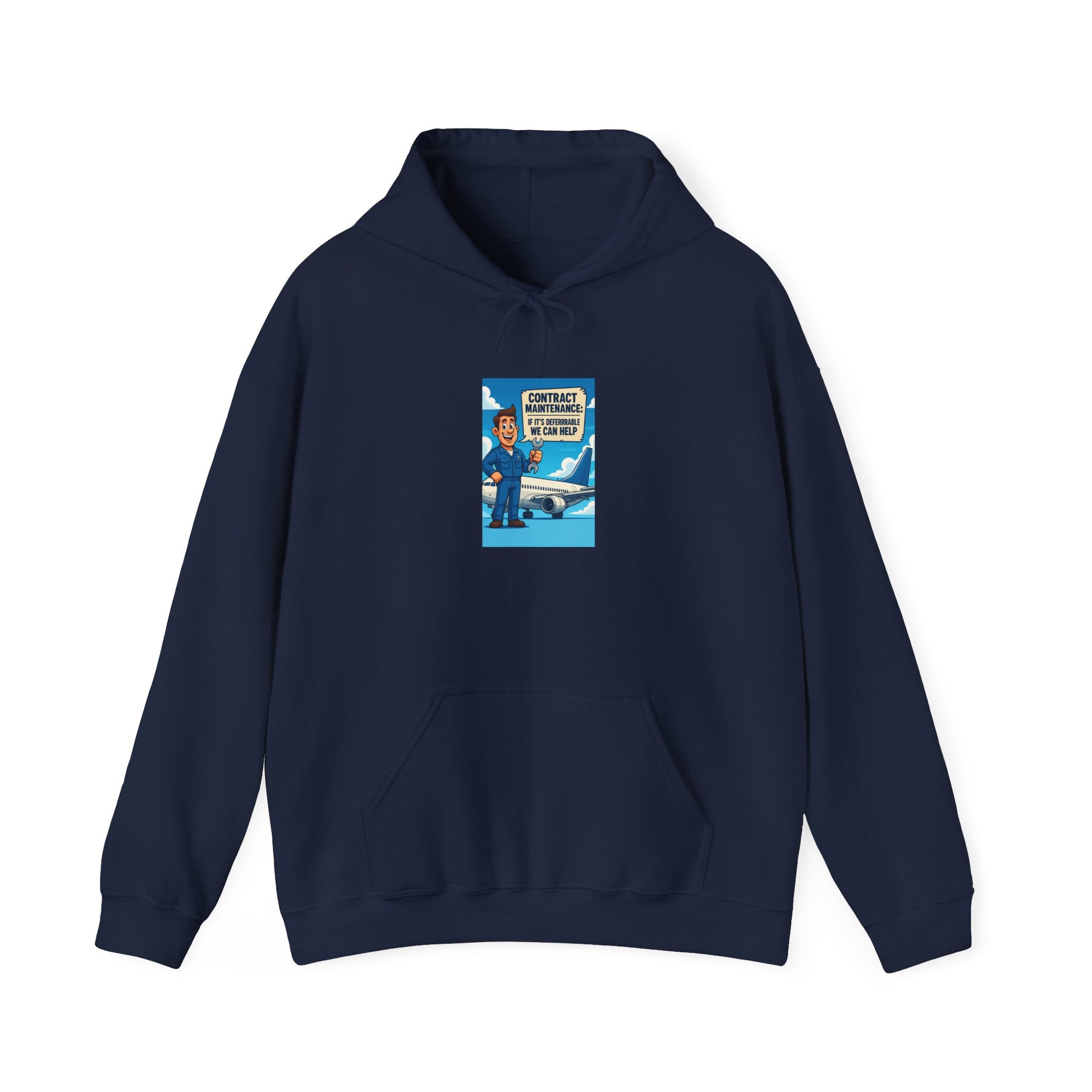 Contract Maintenance Hoodie, Unisex, Airline Humor